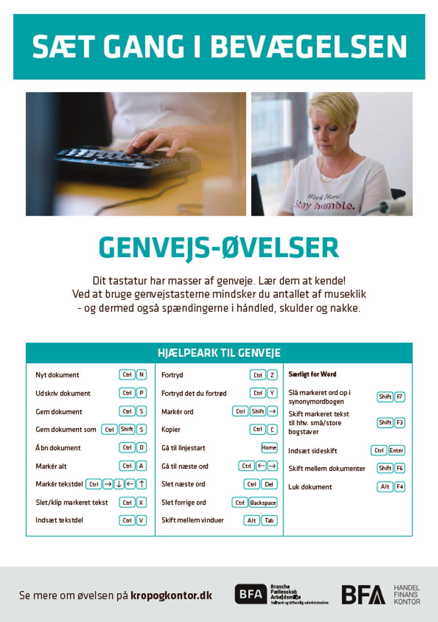 Øvelse 8 - Genvejs øvelser