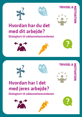 Dialogkort: Hvordan har du det med dit arbejde? Hvordan har I det med jeres arbejde?
