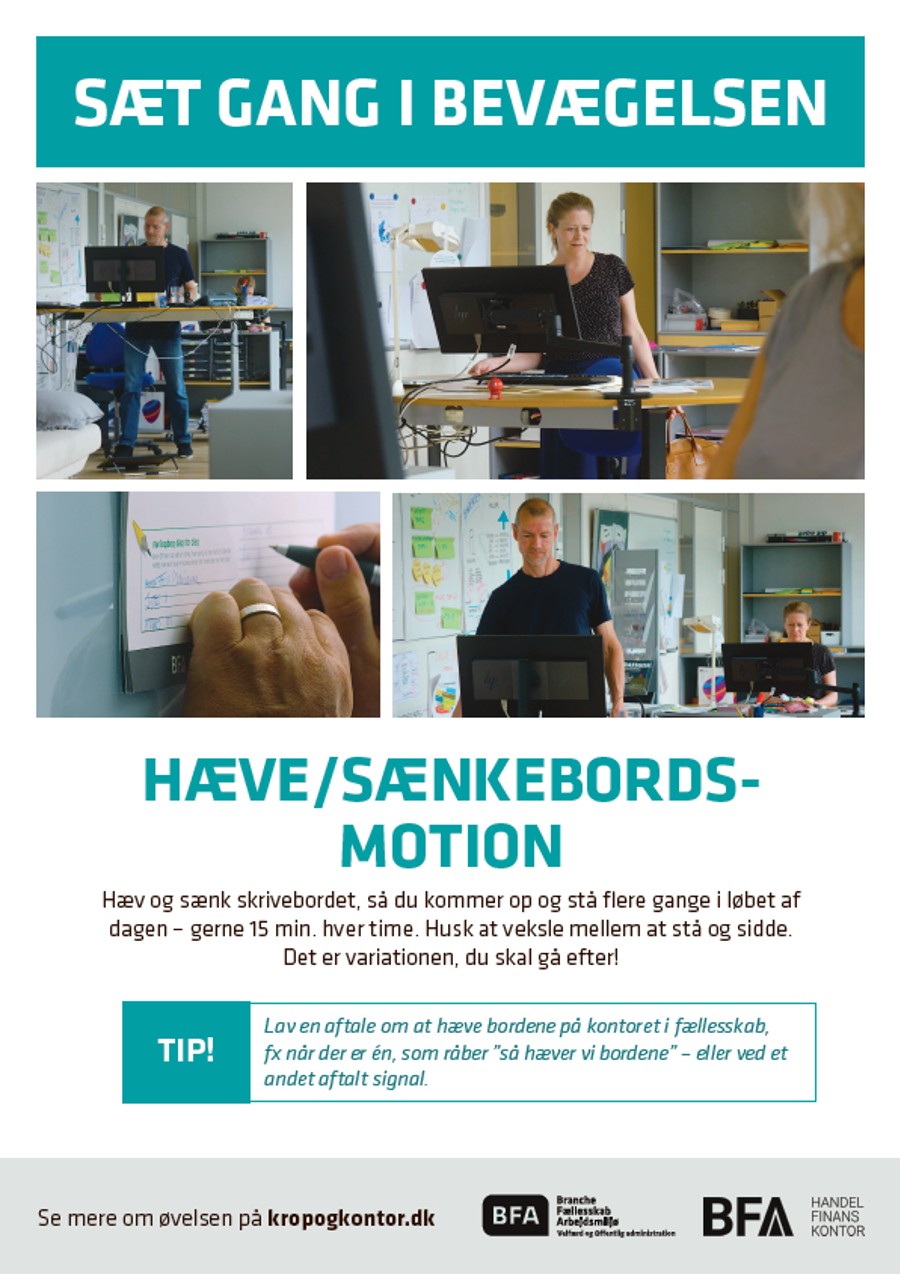 Øvelse 10 - Hæve/ sænkebords motion