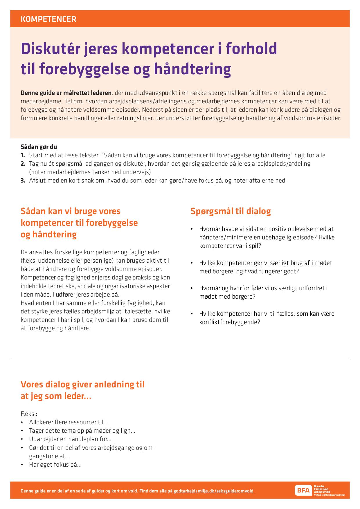 Guide Kompetencer