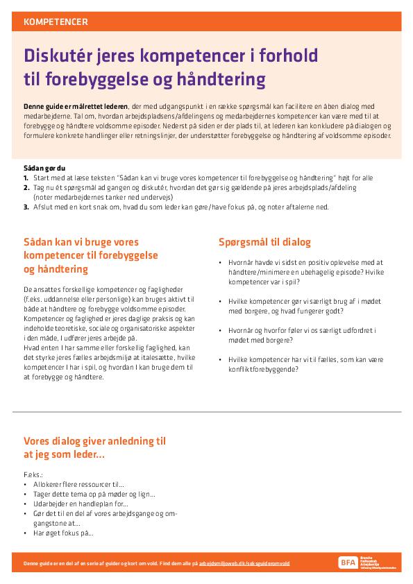 Guide om kompetencer