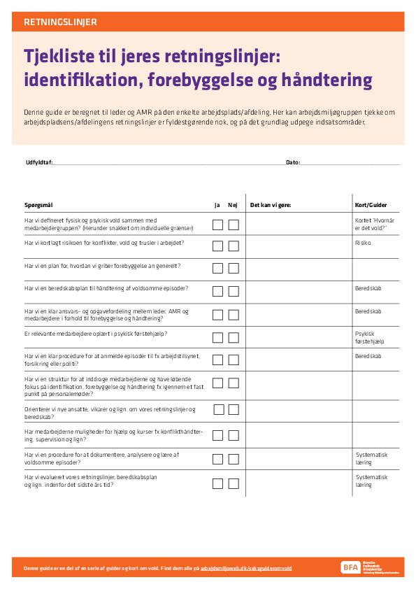 Guide om retningslinjer