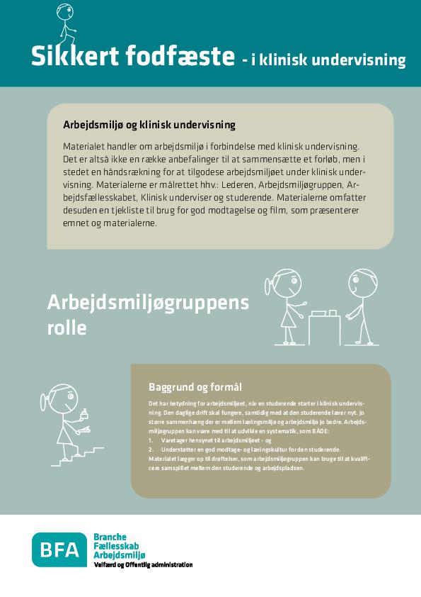 Arbejdsmiljøgruppen - Klinisk undervisning