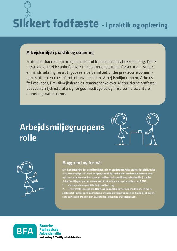Arbejdsmiljøgruppen - Praktik og oplæring