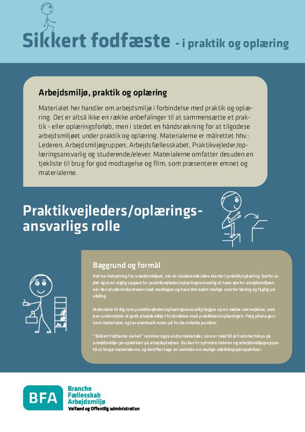 Praktikvejleder eller oplæringsansvarlig