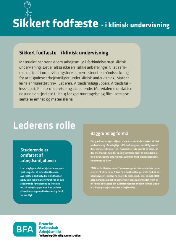 Lederen - Klinisk undervisning