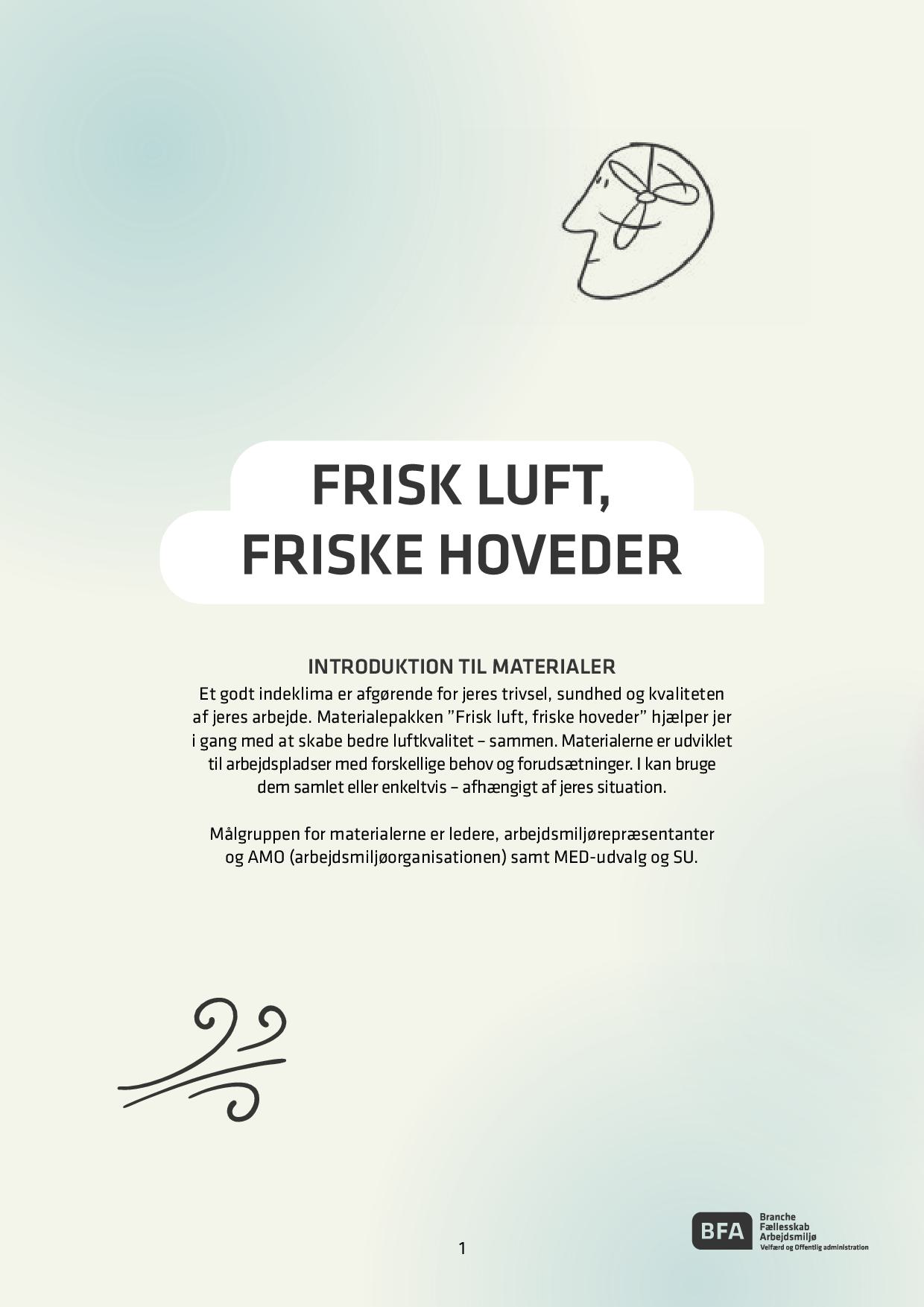 Introduktion: Frisk luft, friske hoveder