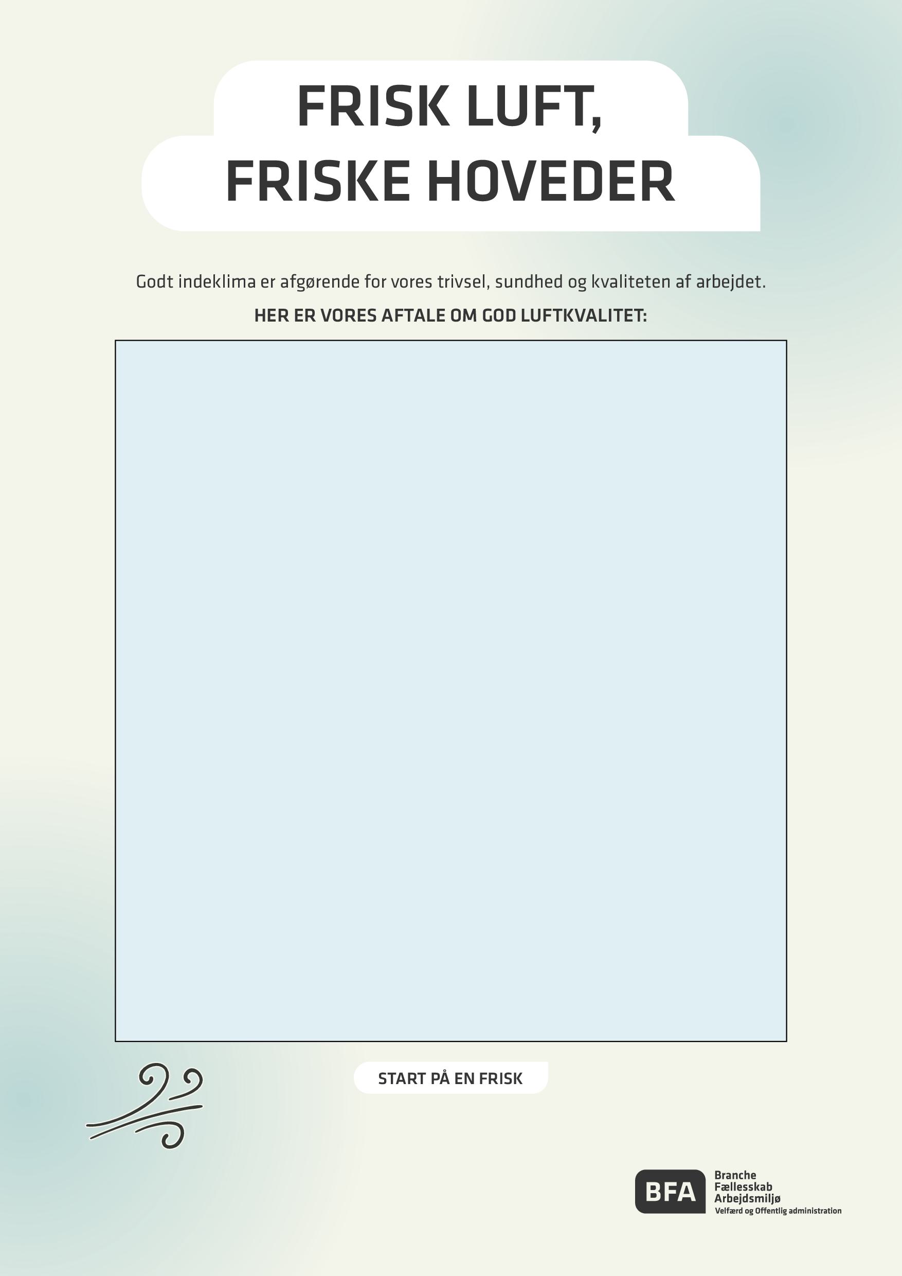 Plakat: Frisk luft, friske hoveder