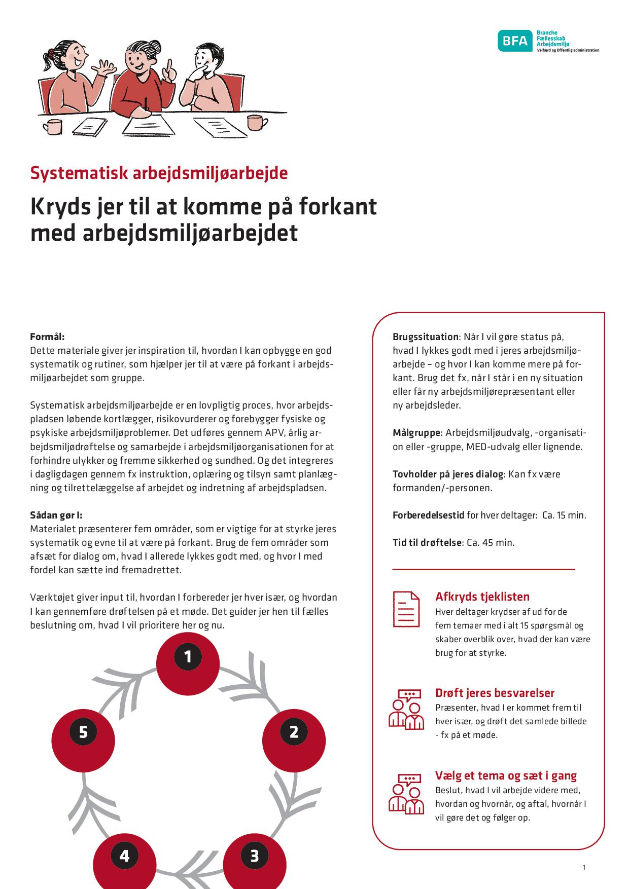 Kryds jer til at komme på forkant i arbejdsmiljøarbejdet