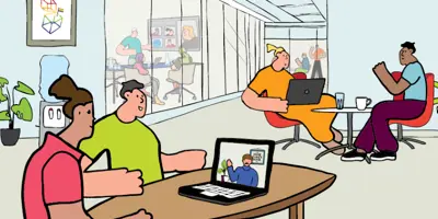 Hybrid arbejdsplads og hjemmearbejde