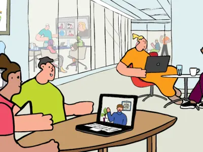 Billede til artiklen Hybrid arbejdsplads og hjemmearbejde