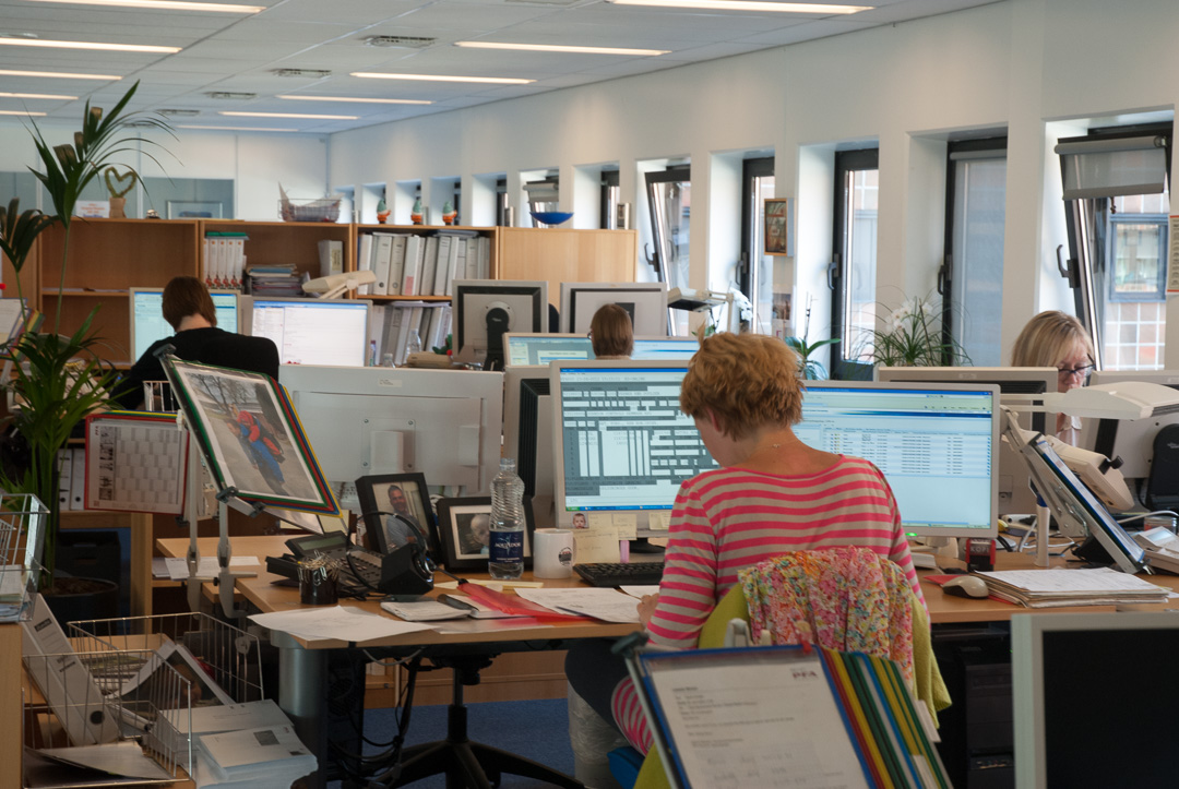 I kan arbejde med indretningen, hvis I vil dæmpe generende støj i storrumskontoret