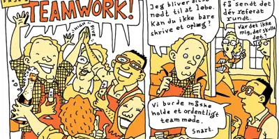 Teamarbejde i trivsel